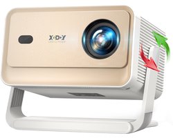 XGODY Gimbal N6 Pro Beamer - Netflix Officieel Gecertificeerd - 700 ANSI Lumen Full HD 1080P - Autofocus & 4K Ondersteuning - Draaibare Standaard 135° - Home Cinema Projector met Bluetooth/WiFi 6