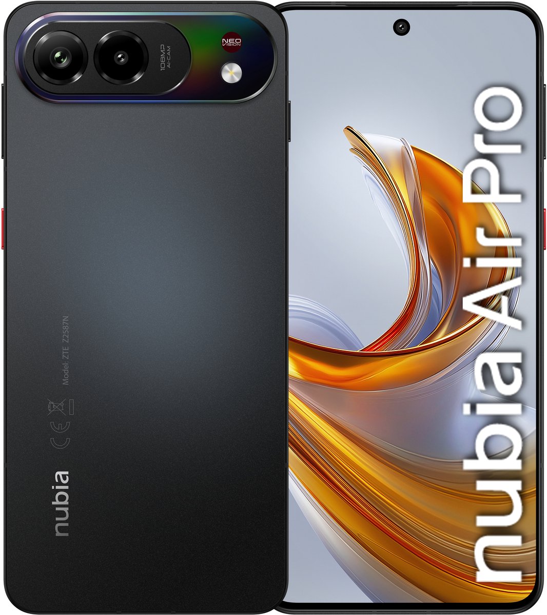ZTE Nubia Air pro 5G - 8GB RAM 512GB ROM - Zwart