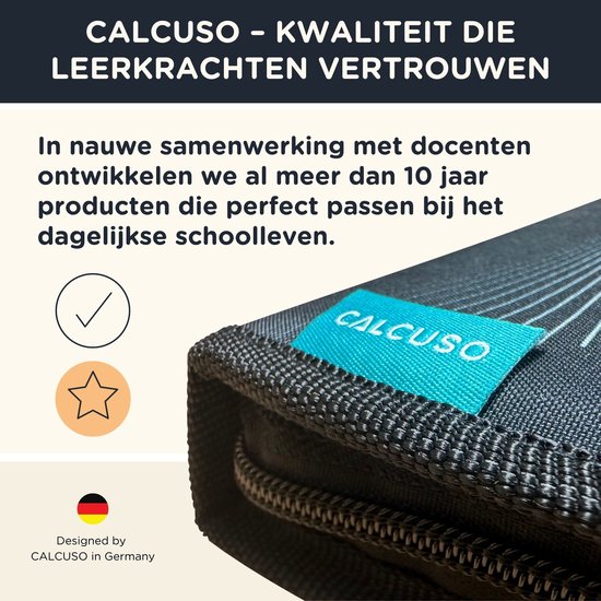 Geodriehoeken & Passer Set – Zwart etui met liniaal, gum, sjabloon en formules