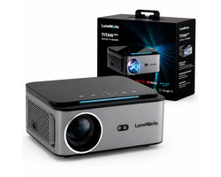 LumeWorks Titan Beamer - Google TV - 900 ANSI Lumen - Full HD 1080P - Beeld tot 250 inch - Bluetooth 5.4 - Streamen vanaf Telefoon - Thuisbioscoop