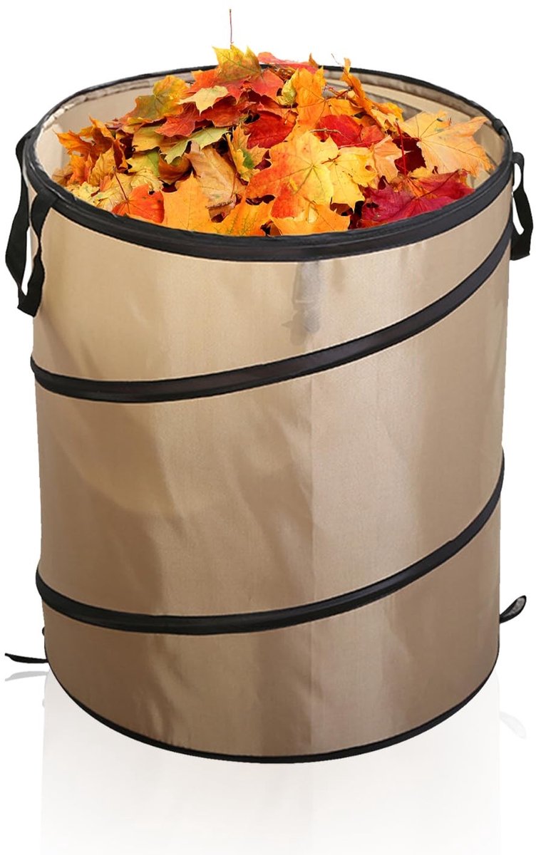 Dailygoods- Tuinzak 38 l - Opvouwbare Vuilnisemmer - Draagbaar - Oxford-stof - Zelfstaand - Ideaal voor Tuinafval