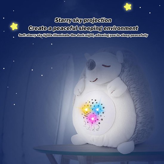 Knuffel met geluidsmachine - Pluche dier Slaapspeelgoed - Kind in slaap sussen - Sterrenhemel projector — afbeelding 3