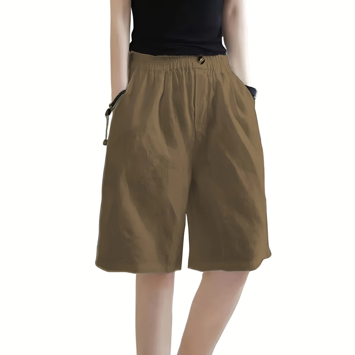 Currero Korte Broek Dames Zomerbroek Volwassenen Korte Broek Shorts Strandbroek Zomer Ibiza Stijl Linnen