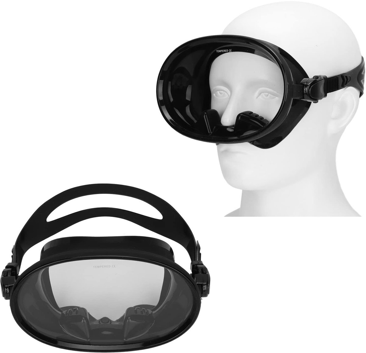 Dailygoods- Duikmasker met anti-condens - Snorkelmasker - Duikbril voor volwassenen - Gehard glas - Snorkeluitrusting - Vrijduiken - Snorkelbril