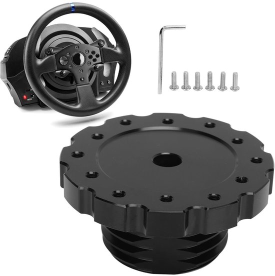 ZEYNOMAX - Aluminium Stuurwiel Adapter - Racing Game Upgrade - 73mm Formaat - Gaming Accessoire - Geschikt voor Thrustmaster T500/T300 van zeynomax — afbeelding 5