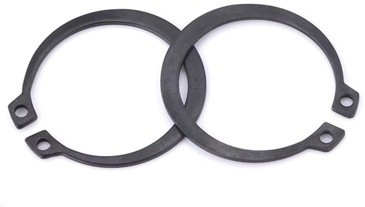 Dailygoods- Circlip 11mm - Borgringen Assortiment - Externe Borgringen - Bevestigingsmiddel - Mangaan Staal - 200 Stuks - Borgring