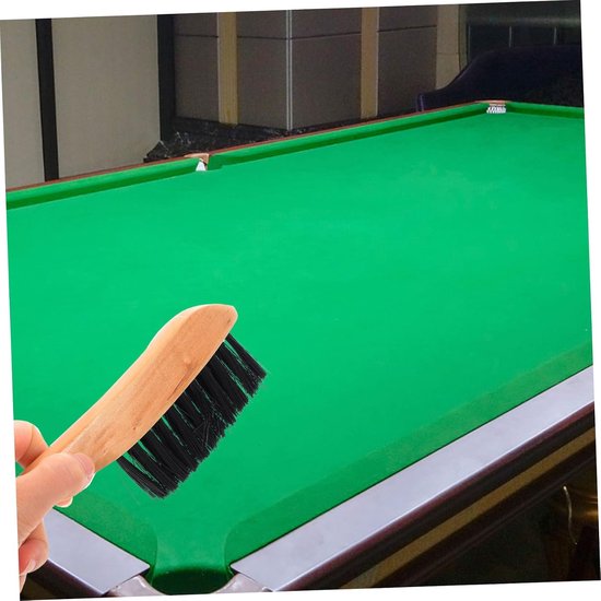 Pooltafel Borstel Set - Biljartborstel Reinigingsset - Tafel Onderhoud - Twee Lengtes Borstelharen - 23 x 5.5 x 5 cm — afbeelding 2