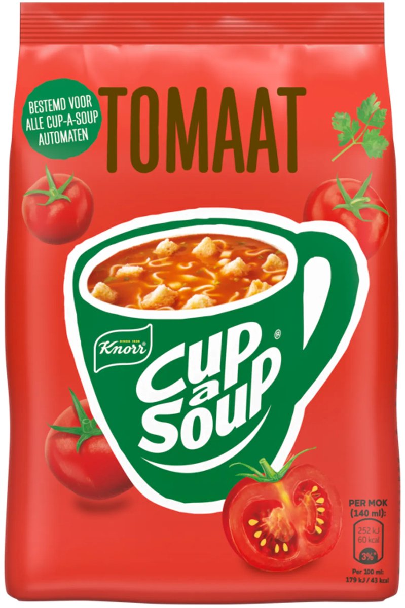 Cup-a-Soup Knorr vending tomaat (4 zakken)