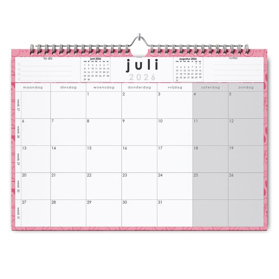 Huurdies® - 22 maanden kalender - A3+ - Seizoenen