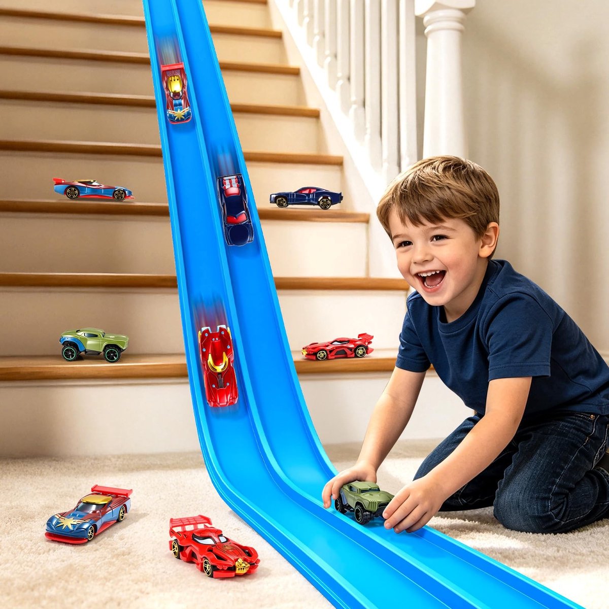 Dailygoods- Racebaan Flexibel - Speelgoed Voor Kinderen 3-8 Jaar - Cadeau Voor Jongens - Autotoy - Verjaardagscadeau - Geschikt Voor Meisjes - Autobaan