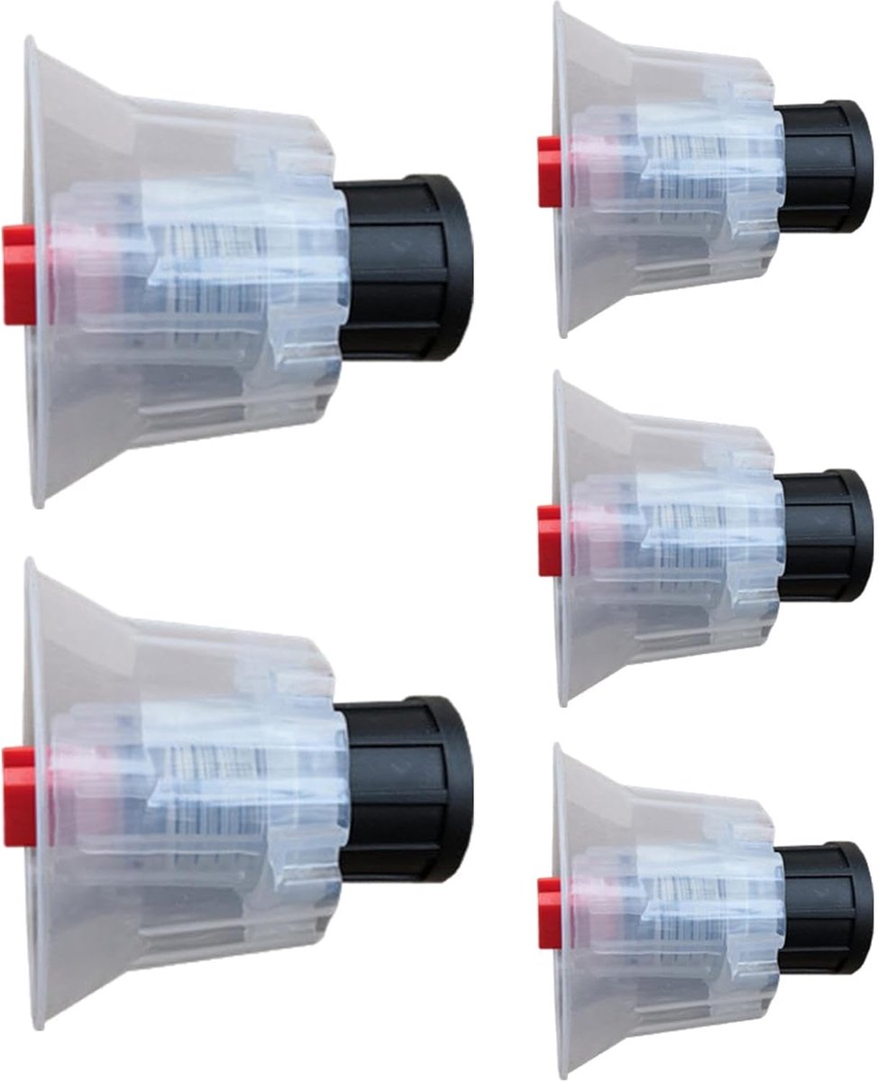 Schuimspuitmondstuk - Schuimdispenser - Auto reinigen - 5-delige set - 20 x 10 x 5 cm - Wit