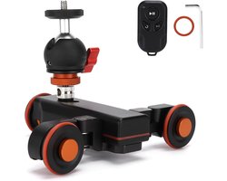 Motorized Camera Dolly - Elektrische Slider - Vloeiende Video Opnames - Instelbare Snelheden - 17 x 15 x 5 cm