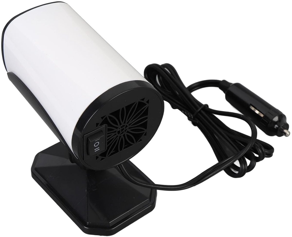 Auto Voorruit Ontdooier - Verwarming Ventilator - Veilig Zicht Verbeteren - Koelen en Verwarmen - 150W Vermogen - Wit
