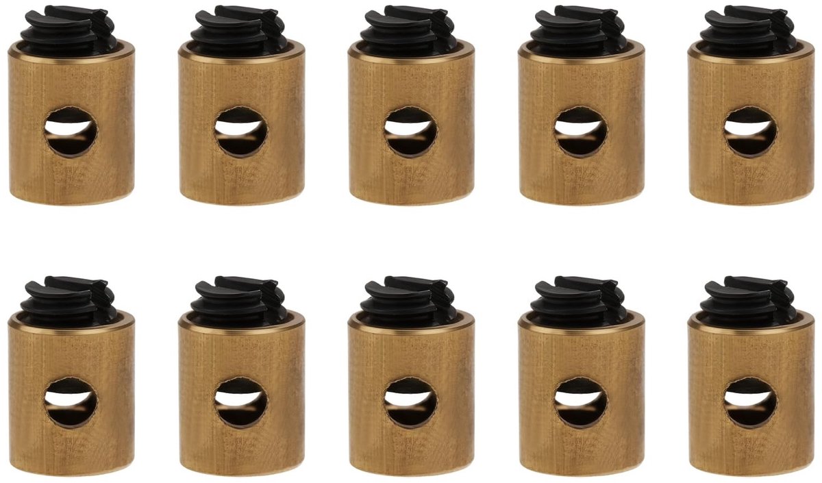 Dailygoods- Gasklep Remkabel Stop Klemmen 10X - 5x6mm - Geschikt voor ATV/Crossmotor - Metaal - Betrouwbaar - Eenvoudige installatie - Kabelstop