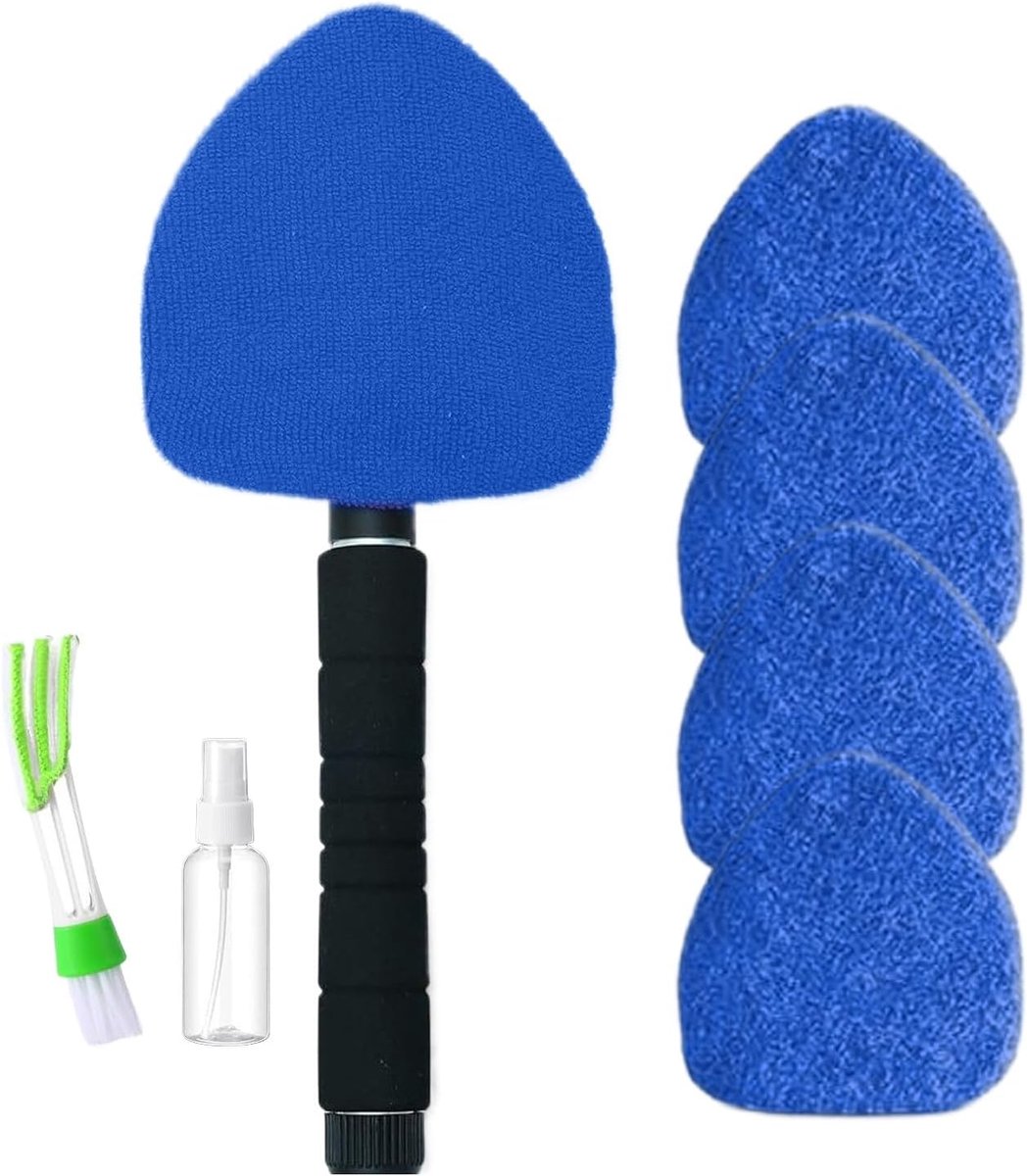 Ruiten Reiniger - Auto Glas Tool - Voertuig Onderhoud - Uitschuifbaar Handvat - 41-57 cm - Blauw