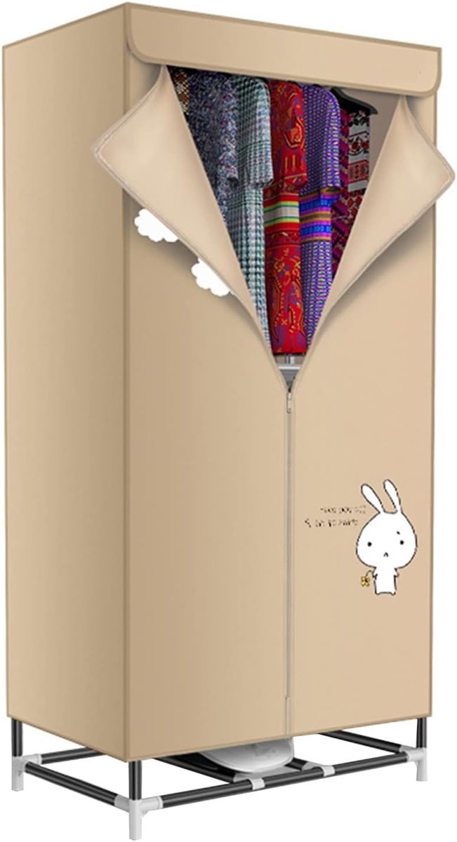 Kleine Droger Machine - Elektrische Kledingdroger - Snel Kleding Drogen - Compact Ontwerp - 30 Kilogram Capaciteit - Bruin - afbeelding 1