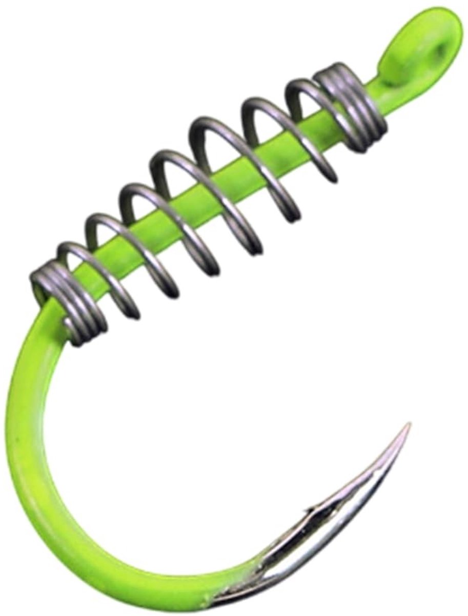 Dailygoods - Vissen Spring Haak - 100 Stuks Prikkeldraad Haken voor Vis Aas