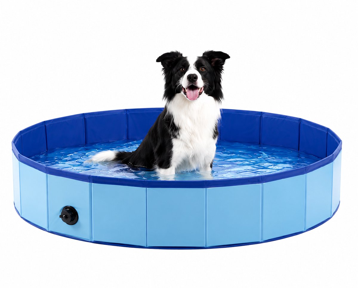 Hondenzwembad Opvouwbaar – Antislip Hondenbad – Verkoelend Zwembad voor Honden – Compact Opvouwbaar – 120 cm