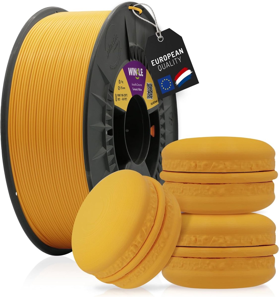 3D Printer Filament - PLA Materiaal - Hobby Projecten Maken - Biologisch Afbreekbaar - 1.75mm 1kg - Pastel Geel