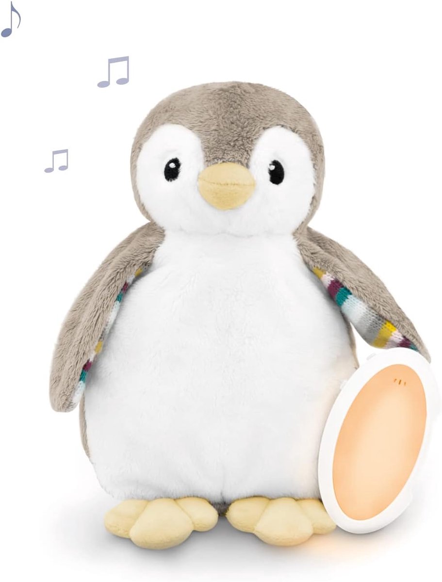 Baby Slaap Hulp - Geluidsspeeltje Nachtlampje - Rustig Slapen - Met Cry Sensor - 3 AAA Batterijen - Zwart Wit