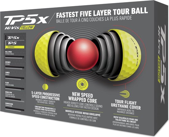 Golf Ballen - Sport Ballen - Wedstrijd Golf - 5-laags Constructie - 12 Stuks - Geel van GOLF — afbeelding 4