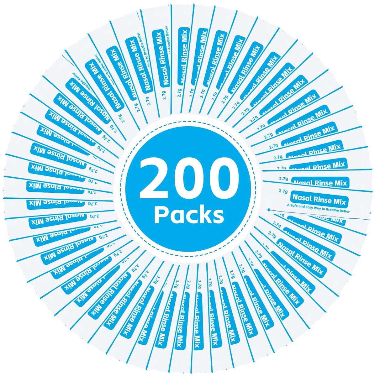 Dailygoods - Neusspoelzout voor Neusdouche 200 Stuks 2,7g