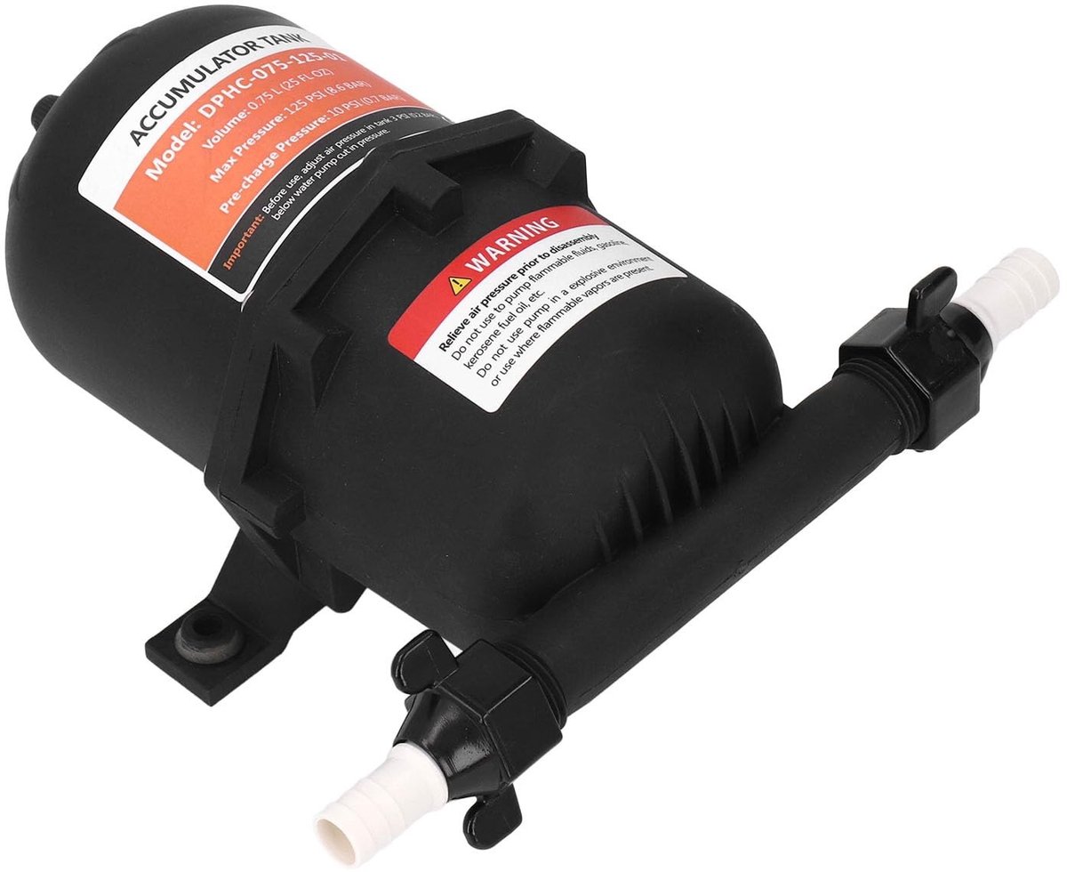 Dailygoods- Wateraccumulator 0.75L - Pre Pressurized Accumulator Tank - Druk 10-125PSI - Universele Toepassing - Vermindert Pompcirculatie - Verhoogt Levensduur Pomp - Accumulatortank