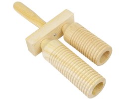 Dailygoods- Percussie Multi-Sound Buis - Houten Muziekinstrument - Veilig voor Kinderen - 360 Graden Gepolijst - 26x10x4cm - Milieuvriendelijk