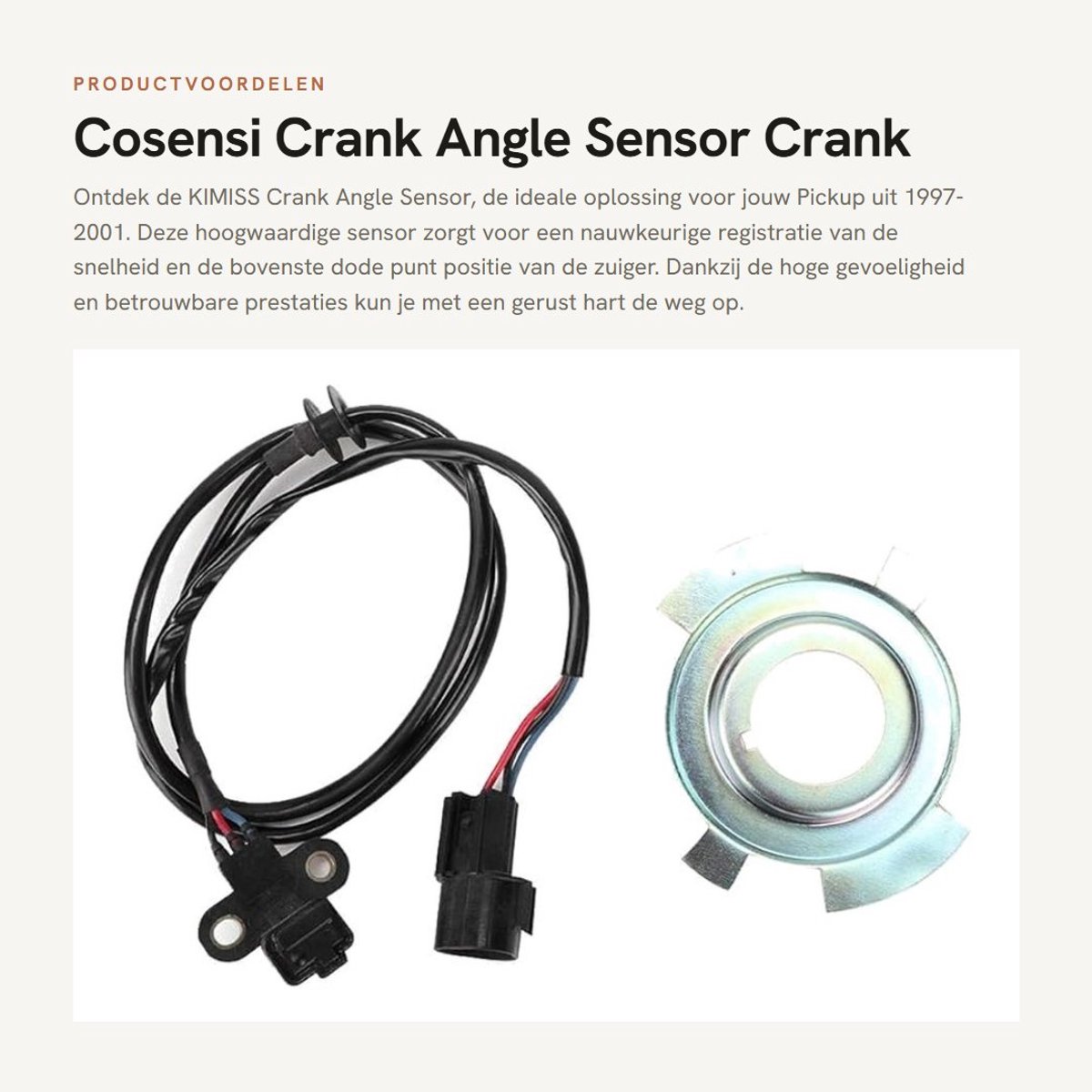 Dailygoods- Krukaspositie Sensor - Hooggevoeligheid - Veiligheidssignaal - OEM Nummer MD348238 - Geschikt voor L 200 - Betrouwbare Kwaliteit - Positie Sensor