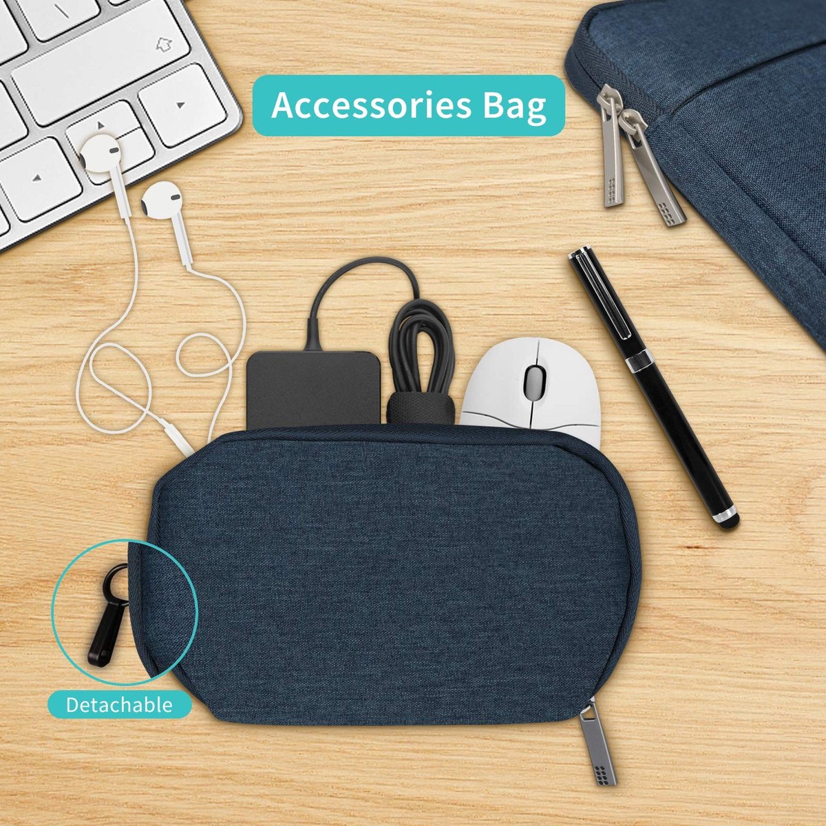 Dailygoods - Laptop behuizing - Waterdicht - Schokbestendig - 14 inch - Laptop bescherming - Lichtgewicht - Geschikt voor MacBook Air 15 - Blauw
