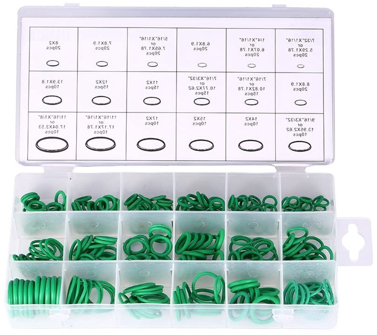 Dailygoods- O-ring Set 270 Stuks - Rubber O-ringen - Professionele Assortiment Kit - HNBR Seals - Geschikt voor Auto Reparatie - Milieuvriendelijk en Veilig - Rubberringen