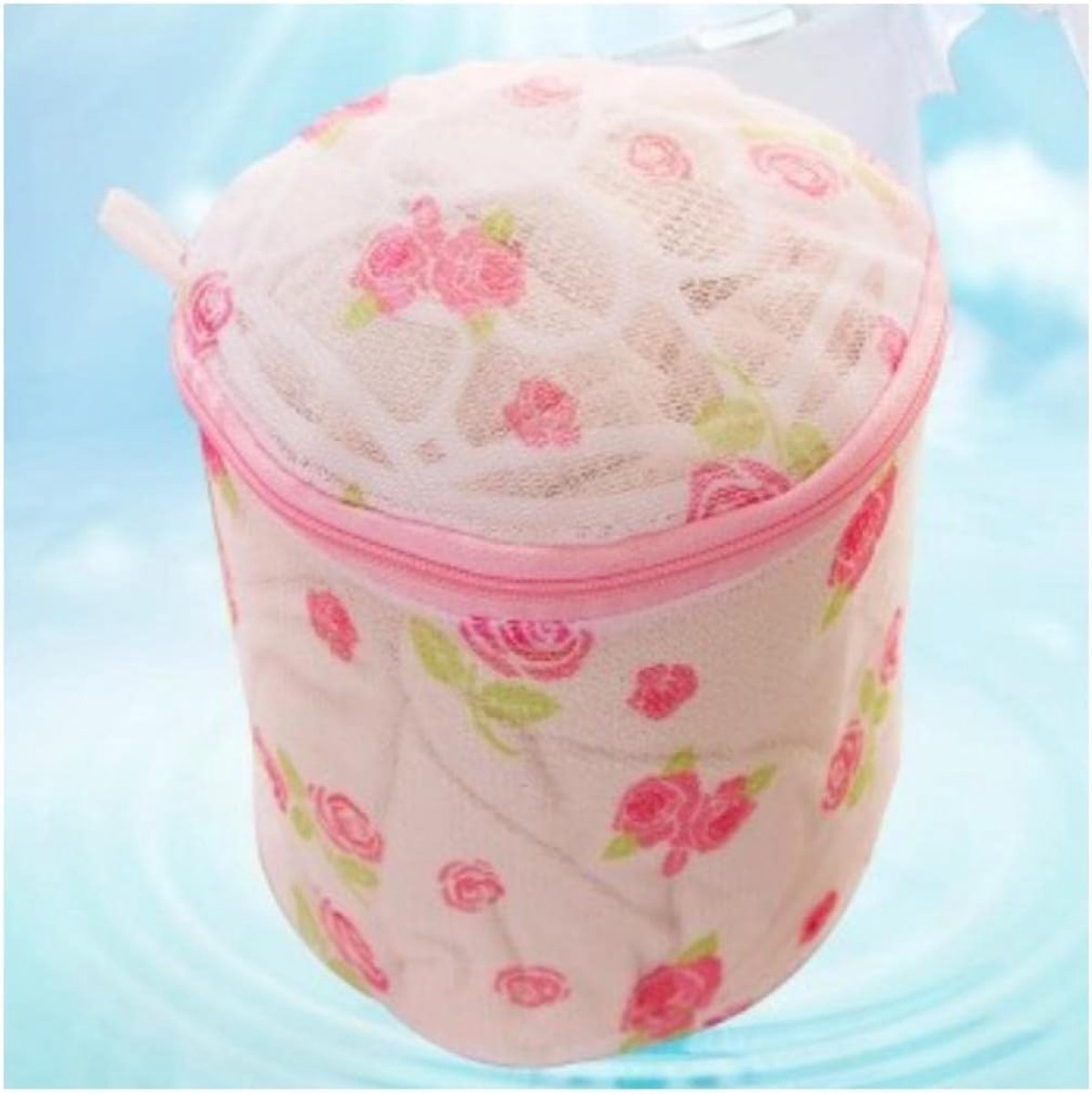 Wasmand Mesh - Lingerie Net - Delicate Was - Met Beugel - 15x16cm - Bloemenprint