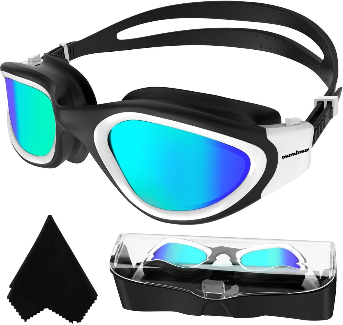 Dailygoods- Zwembril Gepolariseerd - Anti-condens - UV-bescherming - Geen lekkage - Helder zicht - Eenvoudig aan te passen voor volwassenen/tieners