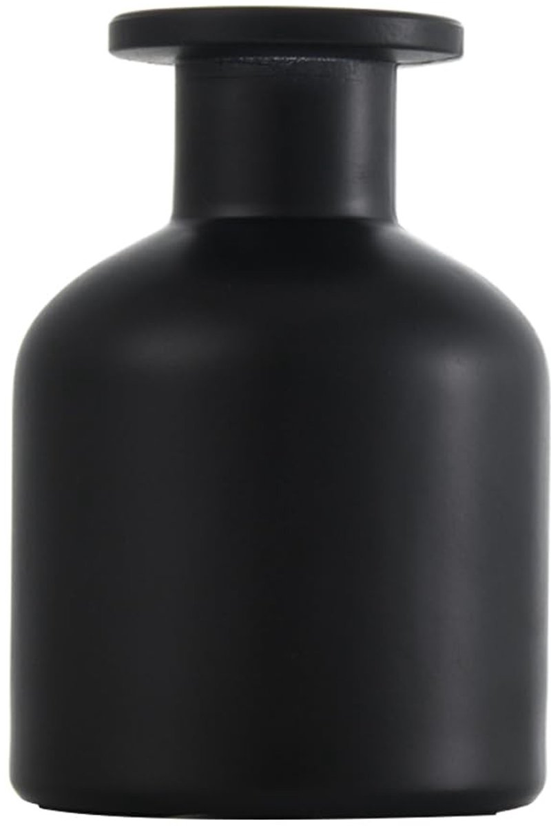 Dailygoods- Diffuser 150ML - Glazen Fles - Aromatherapie - Geur Accessoires - Decoratie - Zwart - Ronde Design - Geurverspreider