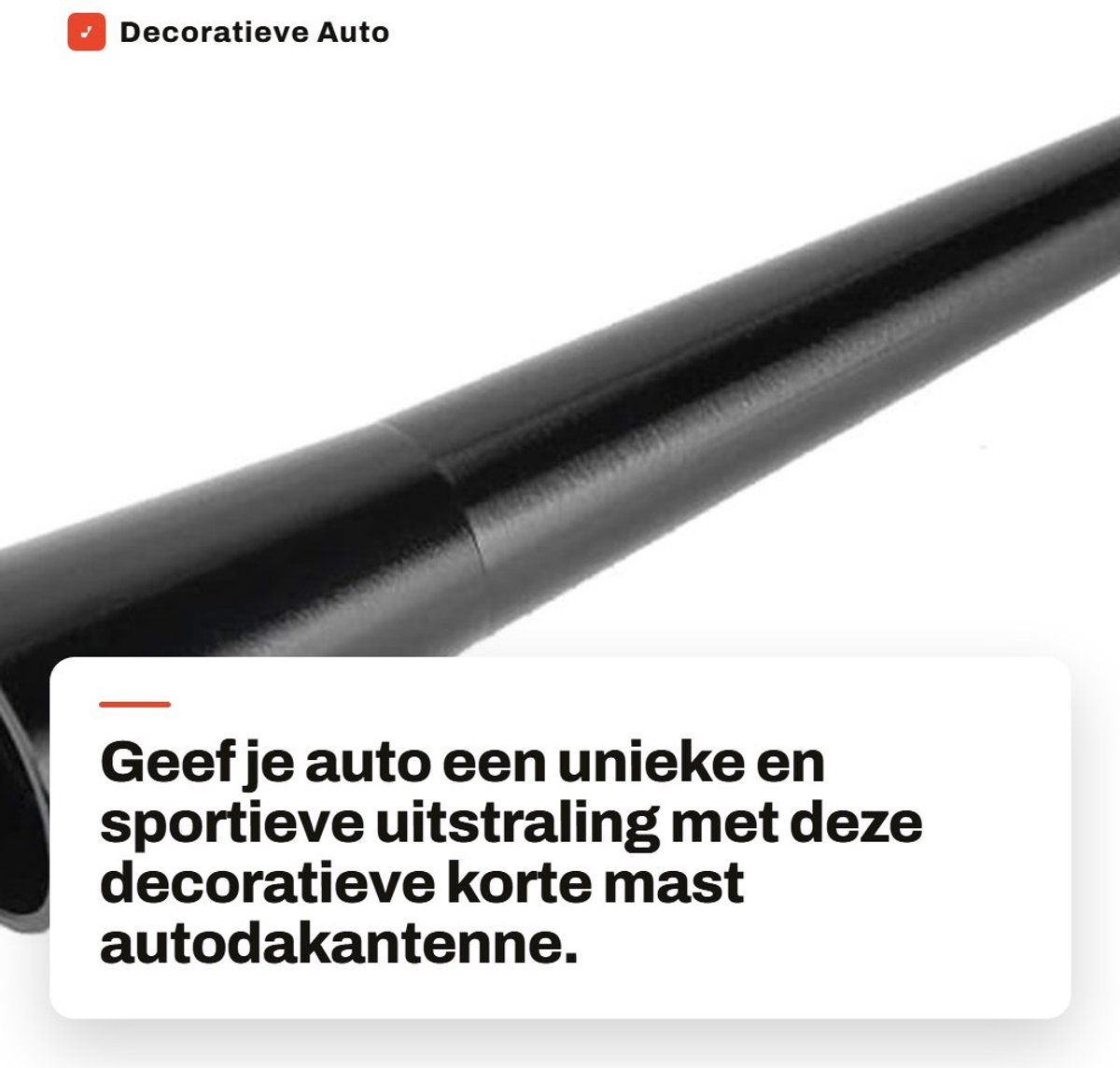 NTH products- Autoantenne Korte Mast - Decoratieve Antenne - Geschikt voor R171 SLK SL 200/230/280/300/320/350/500 - Duurzaam T6061 Aluminium - Uniek Design - Autodakantenne