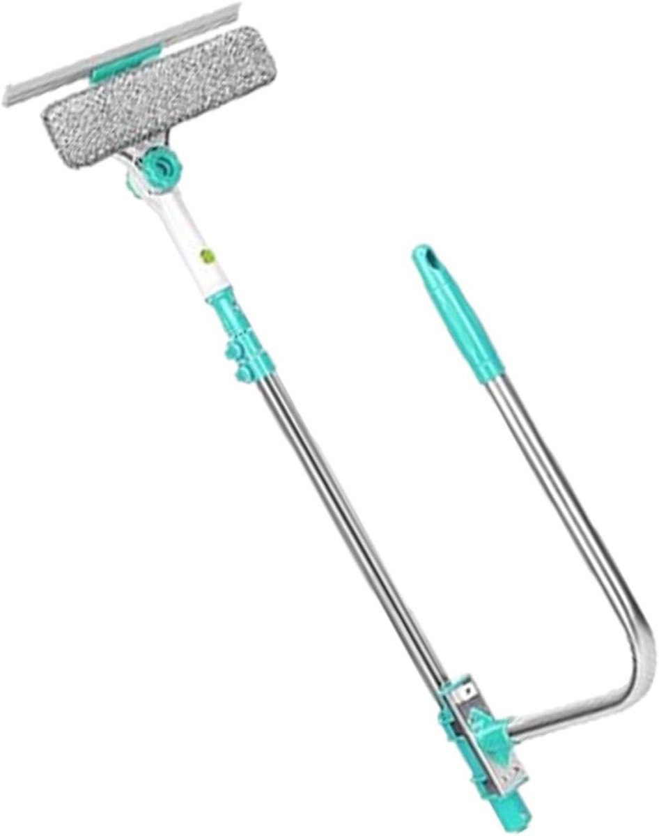 Raamwisser Douche - Glazenwasser - Ramen Schoonmaken - 180 Graden Draaibaar - 72-110 cm - Grijs