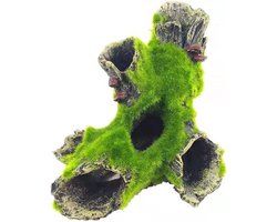 Aquarium Decoratie - harsmateriaal - Gesimuleerd dood hout - Harsornamenten - Aquarium grot hars decoratie - Aquarium landschapsdecoratie - Aquariumaccessoires - schuilplaats voor vissen en garnalen - Douyu Huis Aquarium Decoratie - Zwart