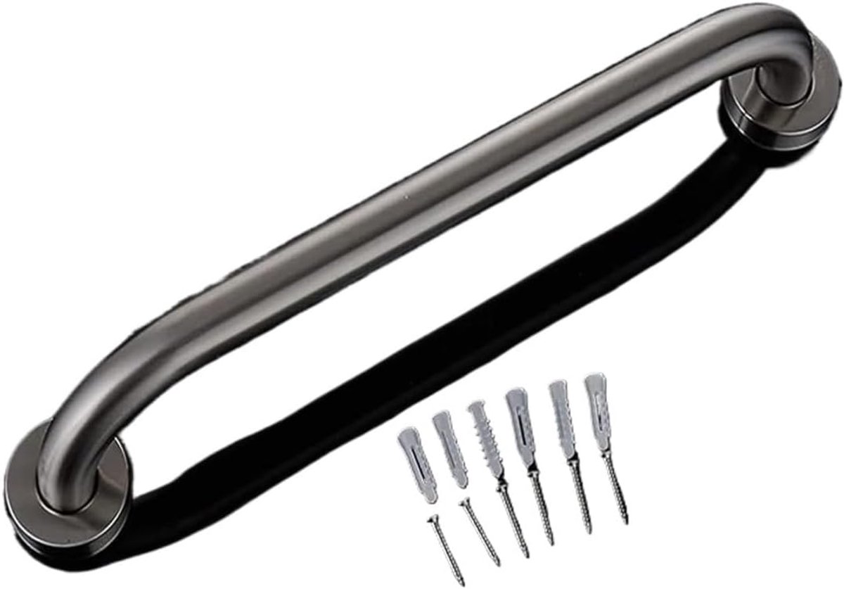 Douche handgreep - Steunbeugel badkamer - Extra steun - Roestvrij staal - 45 cm - Mat geborsteld