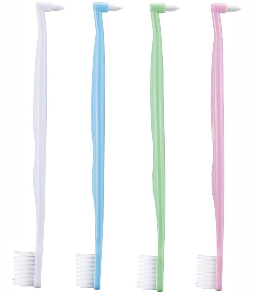 Dailygoods- Tandenborstel Professioneel - Orthodontische Tandenborstel - Dubbelzijdige Tandenborstel - V-vormige Tandenborstel - Zachte Borstelharen - Ergonomisch Design