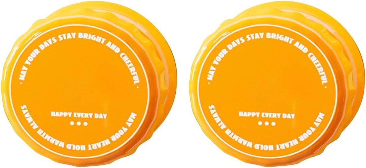 Binnendeurklink - Zuiggreep Deur - Kasten Openen - Gereedschapsvrije Montage - 9x9 cm - Oranje