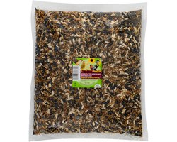Dailygoods- Vogelvoer 3 kg - Premium Mengsel - Zonnebloempitten - Soldatenvlieglarven - Meelwormpellets - Geschikt voor het hele jaar - Vogelsnoep