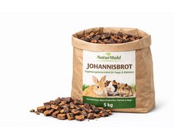 Dailygoods- Johannesbrood 5 kg - Natuurlijk gedroogd - Rijk aan vezels - Zonder additieven - Voer voor knaagdieren - Geschikt voor konijnen/cavia's - Dierenvoer