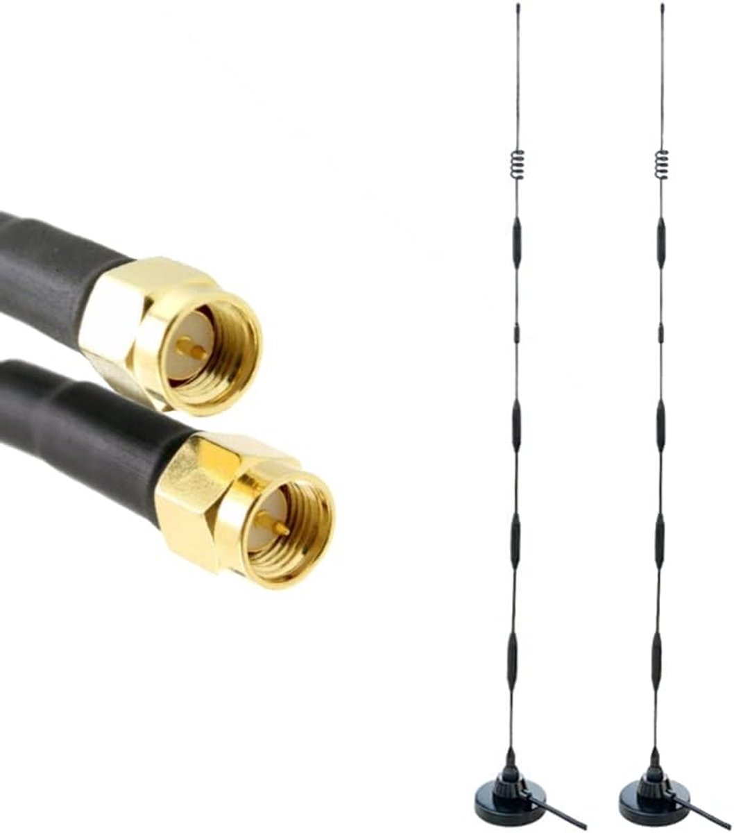 Outdoor Antennes - 4G 5G Antenne - Mobiel Internet - Ultra High Gain - 2x 89cm - Zwart
