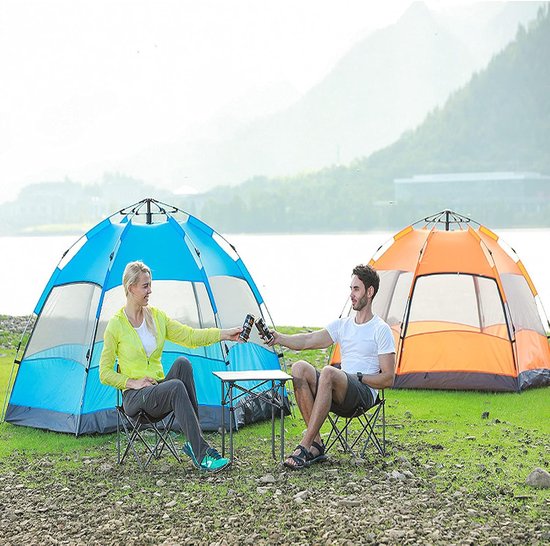 Pop Up Tent - Dome Tent - Kamperen en Festivals - Snel Opzetbaar Systeem - 4 Persoons - Cartoon — afbeelding 5