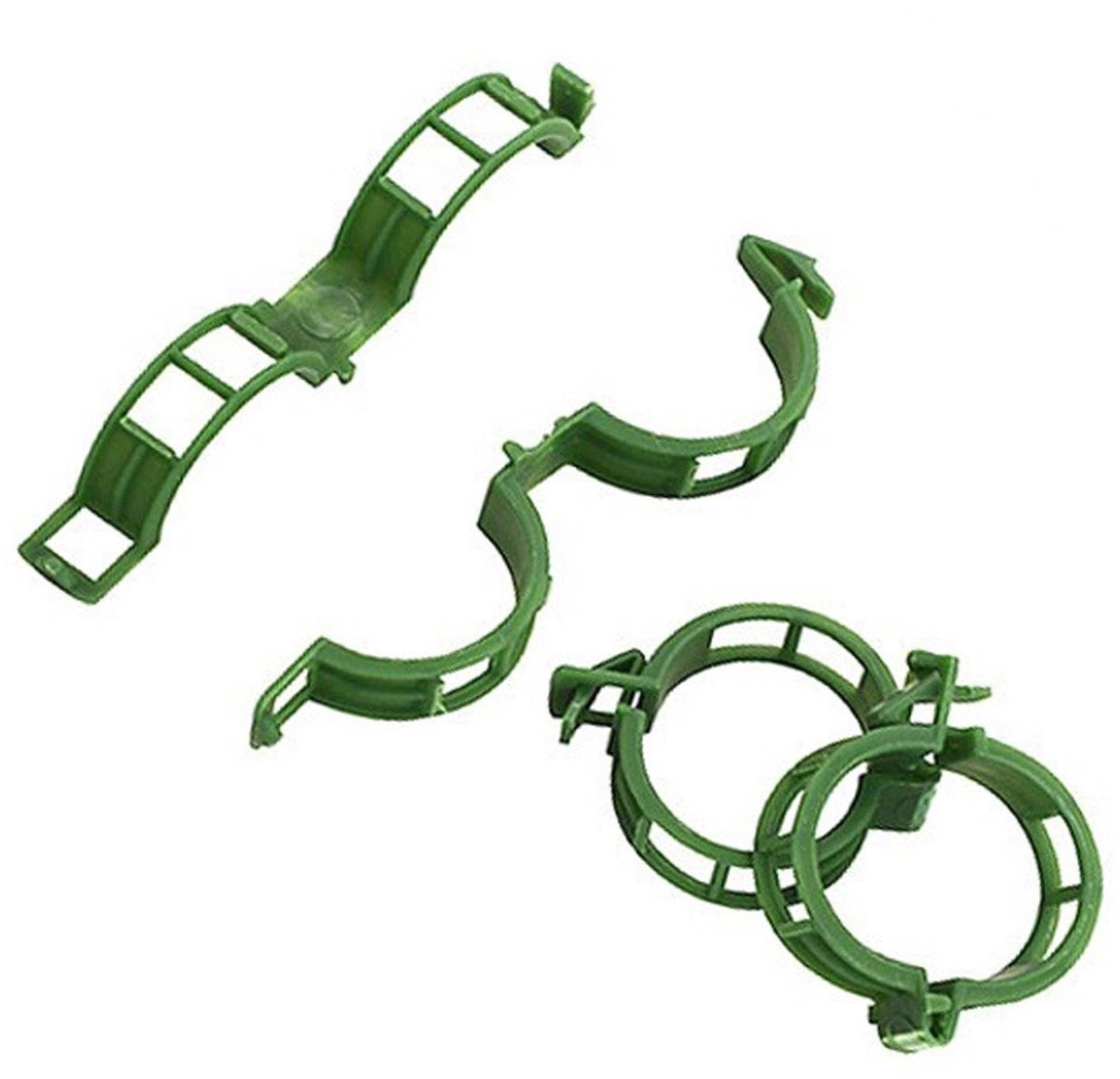 Dailygoods- Plantenhouderclips 100 stuks - Plantensteunen voor klimplanten - Weerbestendig - Duurzaam PP-kunststof - Eenvoudig te bedienen - Ondersteuning voor gezonde groei