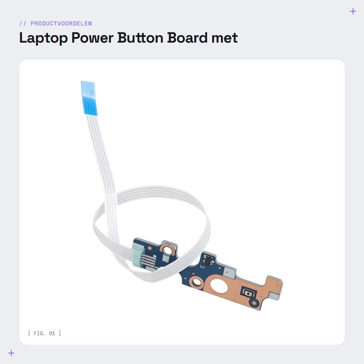 Dailygoods - Laptop Power Button Board met Kabel voor Dell Inspiron 17