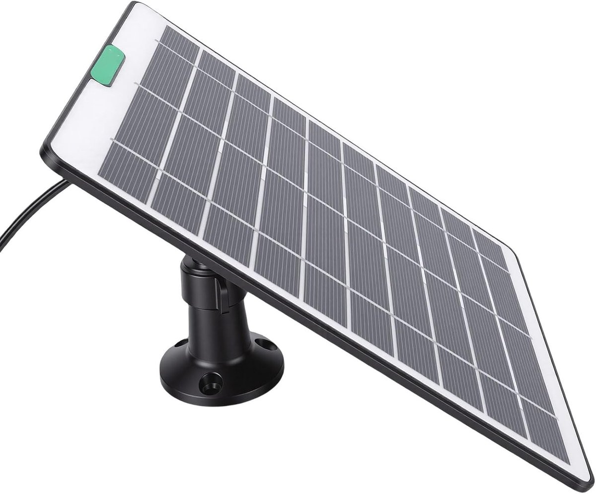 Zonnepaneel Oplader - Zonne-energie Paneel - Apparaten Opladen - Stabiele Stroomvoorziening - 5W 5V - Zwart