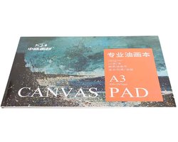 Dailygoods - YUYTE A3 Canvas Pad Oil Painting Paper Book 10 Sheets Katoenen Canvas voor Acrylverf met Scheurafscheiding Gemakkelijk Te Gebruiken 420x297mm