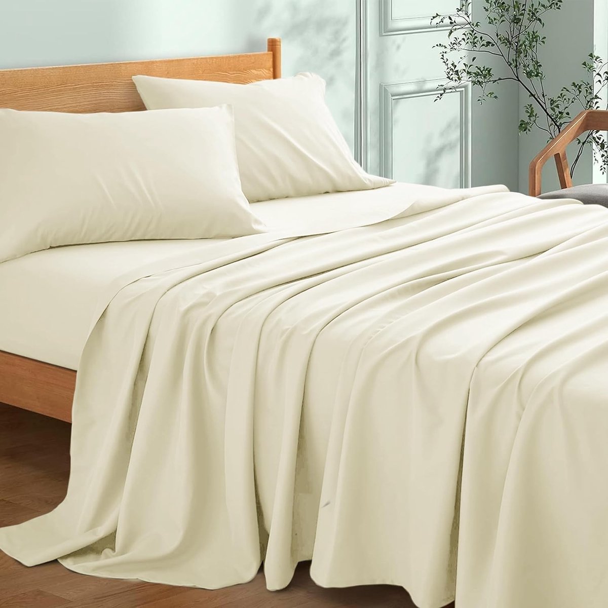 Dailygoods- Bedlaken 180 x 290 cm - 100% Katoen - Dicht geweven 57 draden - Ademend - Duurzaam - Geschikt voor eenpersoonsbed - Lakens
