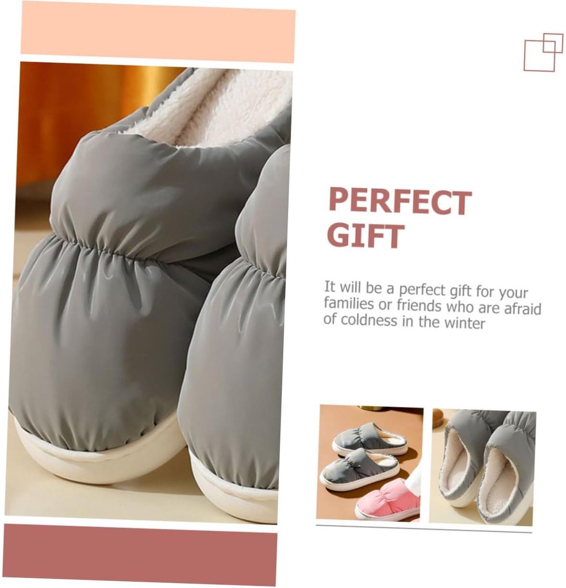 Elektrische Pantoffels - Verwarmde Voeten - Winterse Warmte - USB Oplaadbaar - 28 cm Lengte - Grijs — cadeau in Gadgets - foto 3